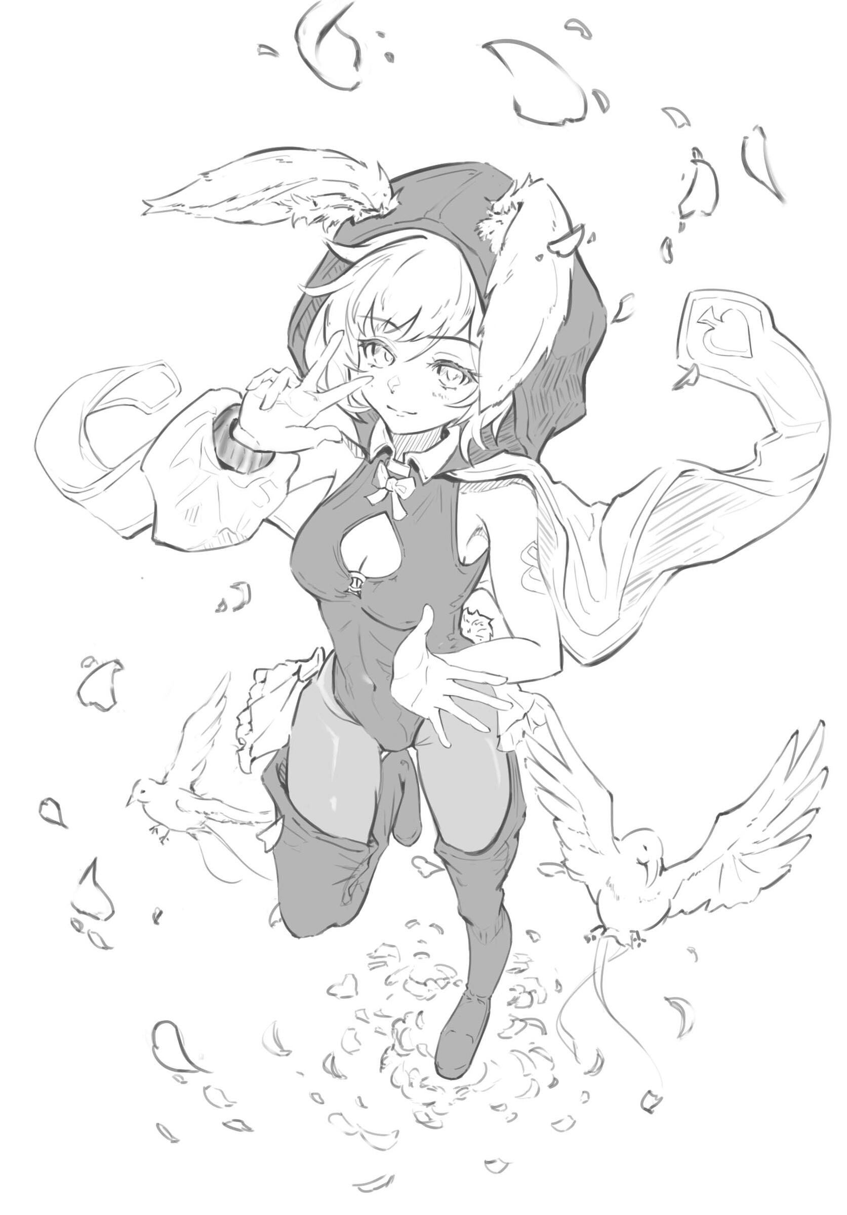 Misha - Spade 8 Lineart